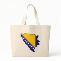 Bosnia and Herzegovina map BA Tote Bags