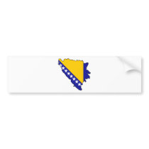 Bosnia and Herzegovina map BA Bumper Sticker