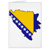 Bosnia and Herzegovina map BA Greeting Card