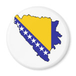 Bosnia and Herzegovina map BA Refrigerator Magnet