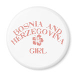 Bosnia and Herzegovina Pink Girl magnets