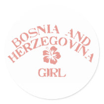Bosnia and Herzegovina Pink Girl stickers