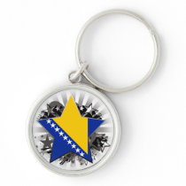 Bosnia and Herzegovina Star Key Chain