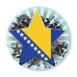 Bosnia and Herzegovina Star Fridge Magnet