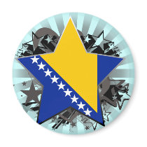 Bosnia and Herzegovina Star Fridge Magnet