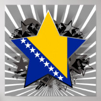Bosnia and Herzegovina Star Poster