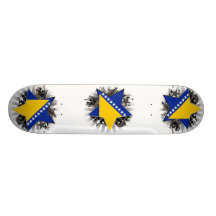 Bosnia and Herzegovina Star Skate Board Deck