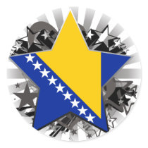Bosnia and Herzegovina Star Stickers