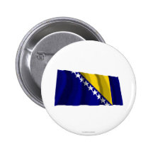 Bosnia and Herzegovina Waving Flag Button