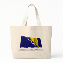 Bosnia and Herzegovina Waving Flag with Name bags by Vexillophile Bosnia and Herzegovina Waving Flag with Name bags