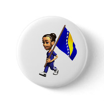 Bosnia Button by worldtees Bosnia Button