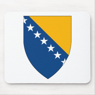 Bosnia Coat of Arms Mousepad by FlagTshirts