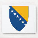 Bosnia Coat of Arms Mousepad by FlagTshirts Bosnia Coat of Arms Mousepad