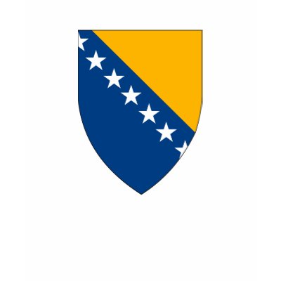 Bosnia Coat of Arms T-shirt by FlagTshirts