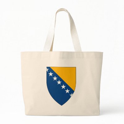 Bosnia Coat of Arms Tote Bag by FlagTshirts