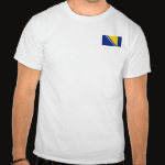 Bosnia Herzegovina Flag Map Basic T-Shirt