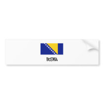 Bosnia Flag bumper stickers by flagshirt Bosnia Flag bumper stickers