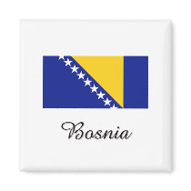 Bosnia Flag Design Magnets