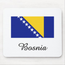 Bosnia Flag Design Mouse Pads