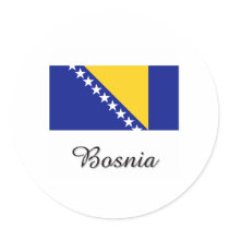 Bosnia Flag Design Stickers