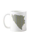 Bosnia Flag-hearts Map Customizable Mug by FlagAndMap Bosnia Flag-hearts Map Customizable Mug