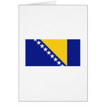 Bosnia FLAG International Greeting Card