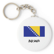 Bosnia Flag Key Chain
