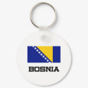 Bosnia Flag keychains by tshirtshirts Bosnia Flag keychains
