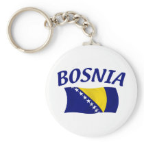 Bosnia Flag Key Chain