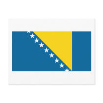 Bosnia Flag Postcard