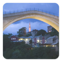 Bosnia-Hercegovina - Mostar. The Old Bridge 2 Square Sticker