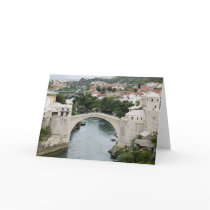 Bosnia-Hercegovina - Mostar. The Old Bridge Greeting Cards