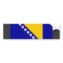 Bosnia Herzegovina Flag bumper stickers by coolcountry Bosnia Herzegovina Flag bumper stickers