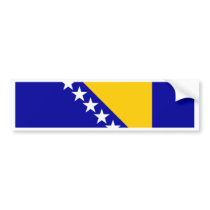 Bosnia Herzegovina Flag Bumper Sticker