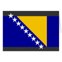 Bosnia Herzegovina Flag Greeting Cards