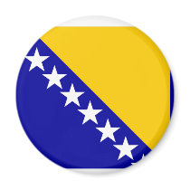 Bosnia Herzegovina Flag Magnet