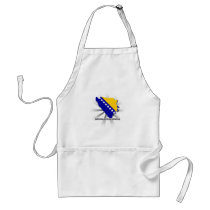 Bosnia Herzegovina Flag Map 2.0 Aprons