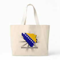Bosnia Herzegovina Flag Map 2.0 Bags