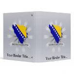 Bosnia Herzegovina Flag Map 2.0 Vinyl Binder