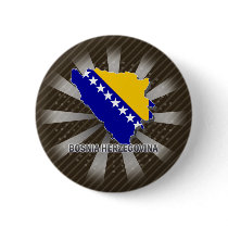 Bosnia Herzegovina Flag Map 2.0 Button