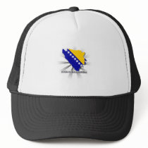 Bosnia Herzegovina Flag Map 2.0 Hat