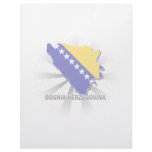 Bosnia Herzegovina Flag Map 2.0 Letterhead Design