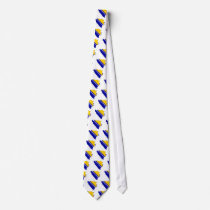 Bosnia Herzegovina Flag Map full size Neck Tie