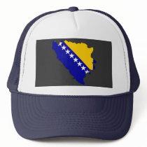 Bosnia Herzegovina flag map Trucker Hat