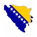 Bosnia Herzegovina flag map t-shirts by FlagStore Bosnia Herzegovina flag map t-shirts