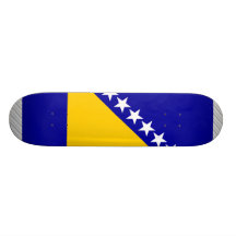 Bosnia Herzegovina Flag Skateboard Deck