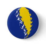 Bosnia Herzegovina Gnarly Flag Pinback Buttons