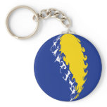 Bosnia Herzegovina Gnarly Flag Key Chain