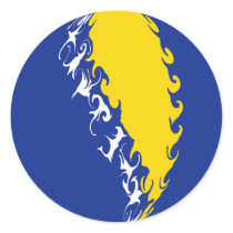 Bosnia Herzegovina Gnarly Flag stickers