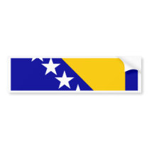 Bosnia Herzegovina High quality Flag Bumper Sticker
